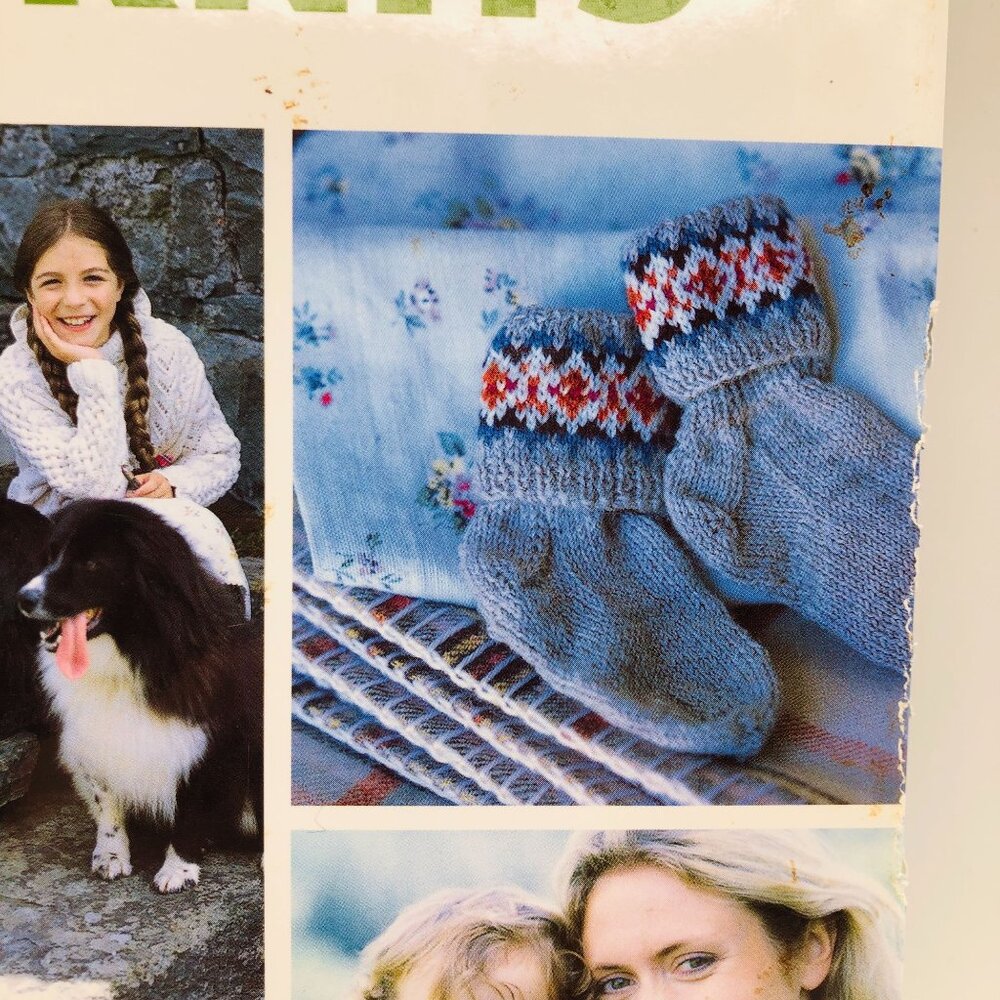 Debbie Bliss Celtic Knits Hard Cover Dust Jacket Knit Pattern Book Vintage 2000 - Picture 3 of 14